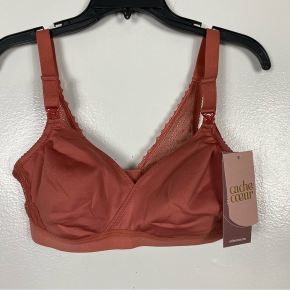 Cache Coeur maternity and nursing bra terracotta - Picture 2 of 9